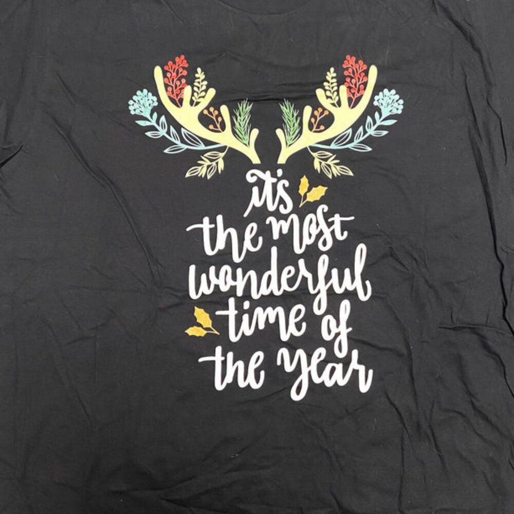 "It's the Most Wonderful Time..." Adult NOS 3XL Black T-Shirt